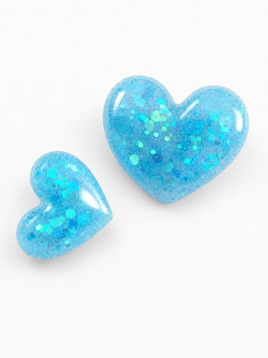 "Ma little Broche" - Broche Cœur Pailletée en Résine – Fait Main