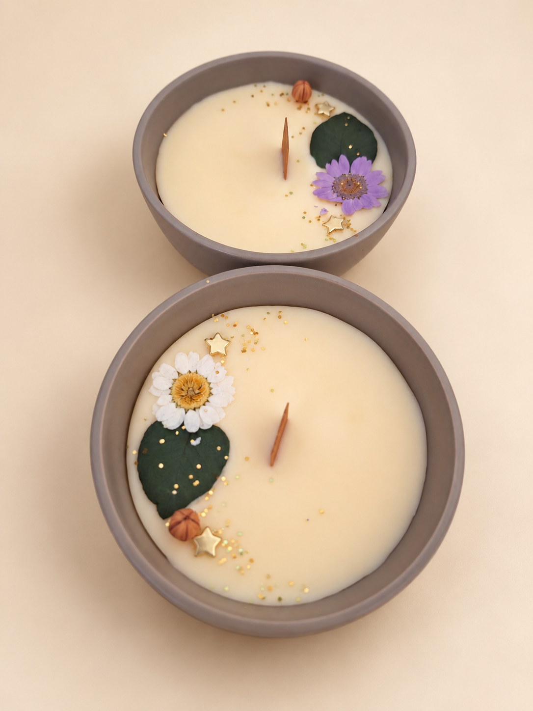 Bougie "Lune de Miel" – Cire d'Abeille et de soja