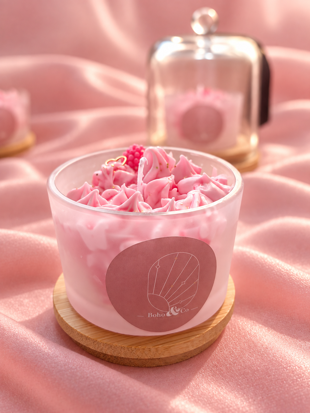 Bougie solidaire "Ruban Rose" - Edition limitée Octobre Rose 🎀
