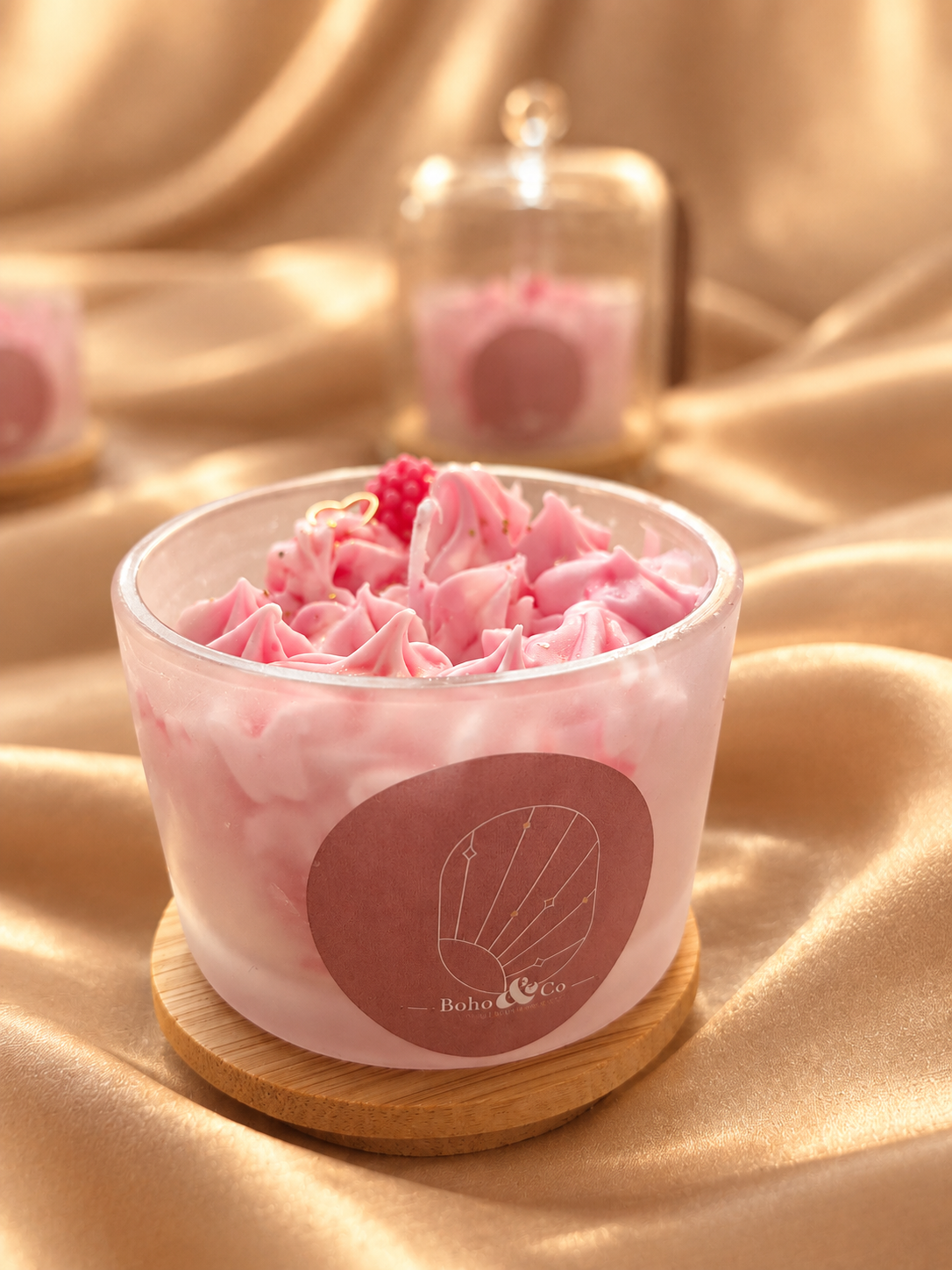 Bougie solidaire "Ruban Rose" - Edition limitée Octobre Rose 🎀